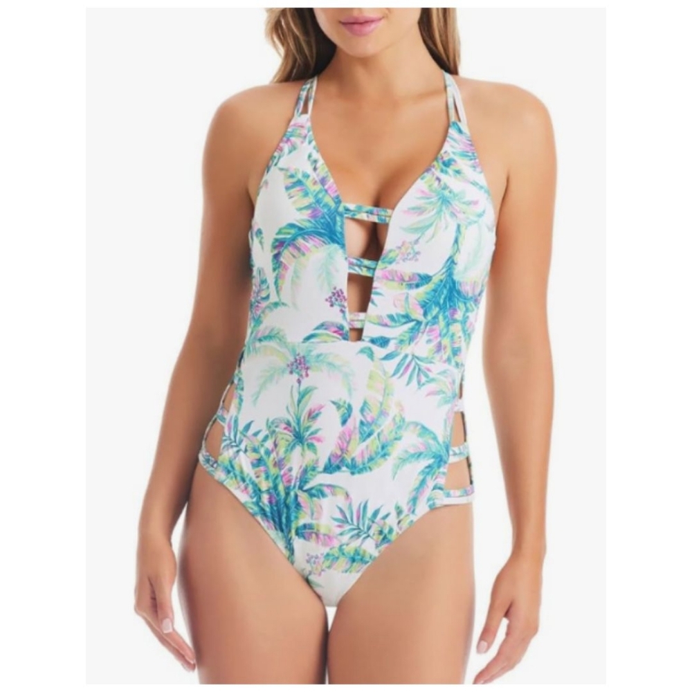 Jessica Simpson‎ Tropical One Piece Swimsuit / Swimwear